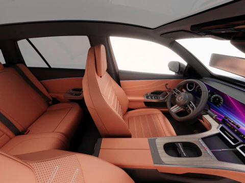 Mercedes Benz GLC EV 2026 with interior 3D Model