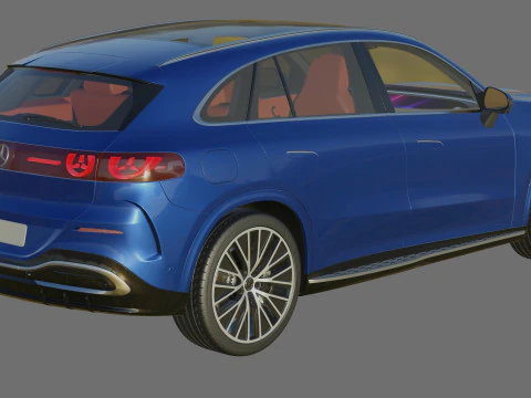 Mercedes Benz GLC EV 2026 with interior 3D Model