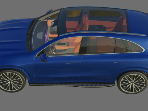 Mercedes Benz GLC EV 2026 with interior 3D Model