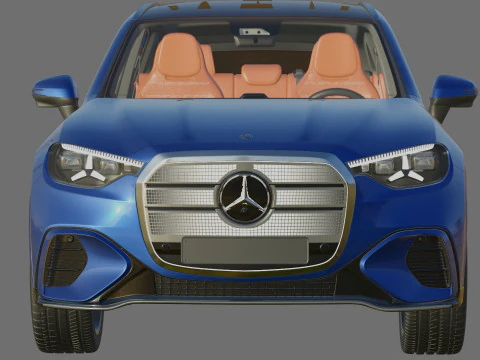 Mercedes Benz GLC EV 2026 with interior 3D Model