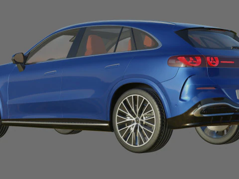 Mercedes Benz GLC EV 2026 with interior 3D Model