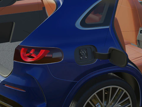 Mercedes Benz GLC EV 2026 with interior 3D Model