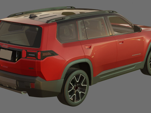 Jeep Cherokee 2026 com interior Modelo 3D