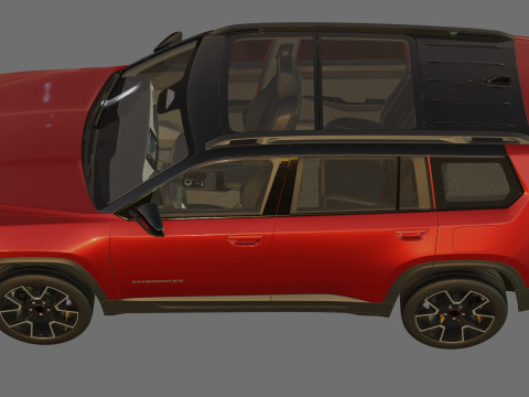 Jeep Cherokee 2026 com interior Modelo 3D