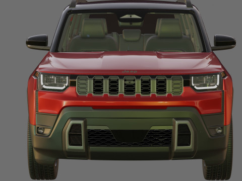Jeep Cherokee 2026 com interior Modelo 3D