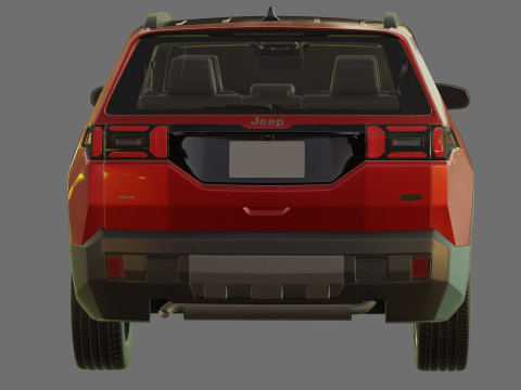 Jeep Cherokee 2026 com interior Modelo 3D