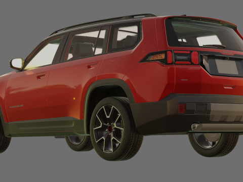 Jeep Cherokee 2026 com interior Modelo 3D