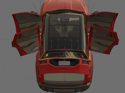 Jeep Cherokee 2026 com interior Modelo 3D