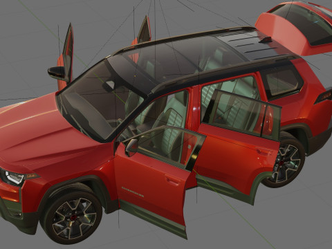 Jeep Cherokee 2026 com interior Modelo 3D