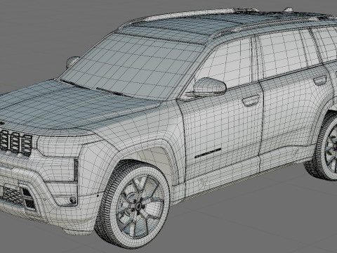 Jeep Cherokee 2026 com interior Modelo 3D