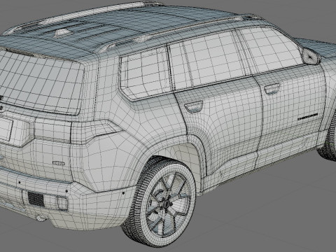 Jeep Cherokee 2026 com interior Modelo 3D