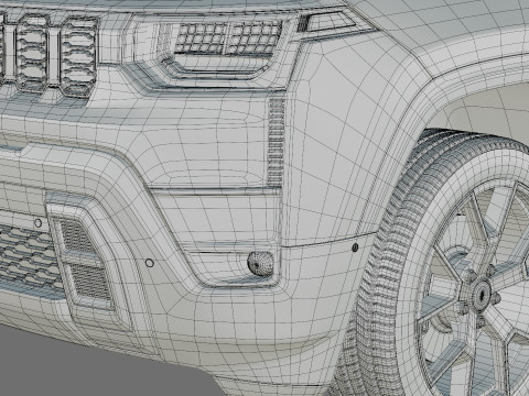 Jeep Cherokee 2026 com interior Modelo 3D