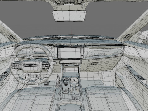 Jeep Cherokee 2026 com interior Modelo 3D