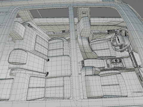 Jeep Cherokee 2026 com interior Modelo 3D