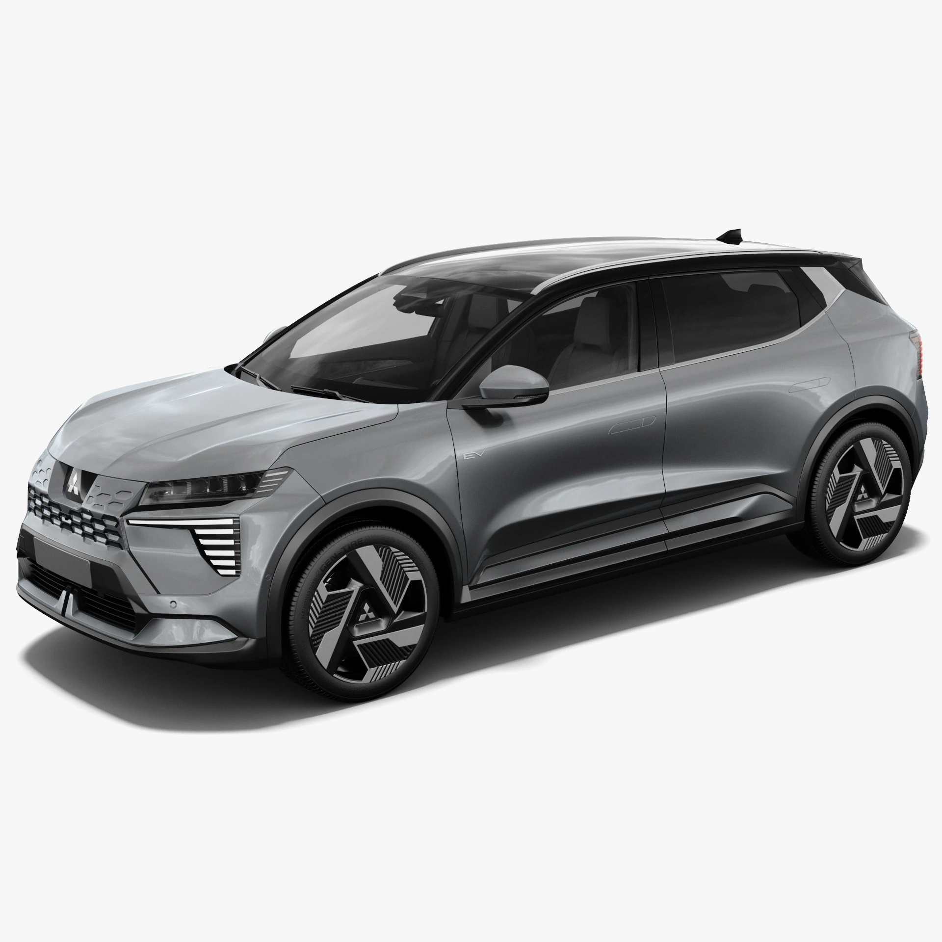 Mitsubishi Eclipse Cross EV 2026 with interior 3D Model .c4d .max .obj .3ds .fbx .stl .blend
