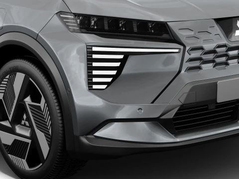 Mitsubishi Eclipse Cross EV 2026 with interior 3D Model