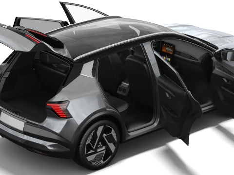 Mitsubishi Eclipse Cross EV 2026 with interior 3D Model