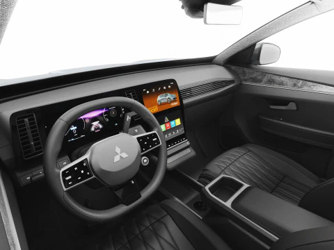 Mitsubishi Eclipse Cross EV 2026 with interior 3D Model