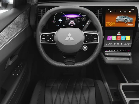 Mitsubishi Eclipse Cross EV 2026 with interior 3D Model