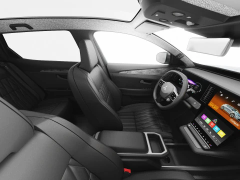 Mitsubishi Eclipse Cross EV 2026 with interior 3D Model