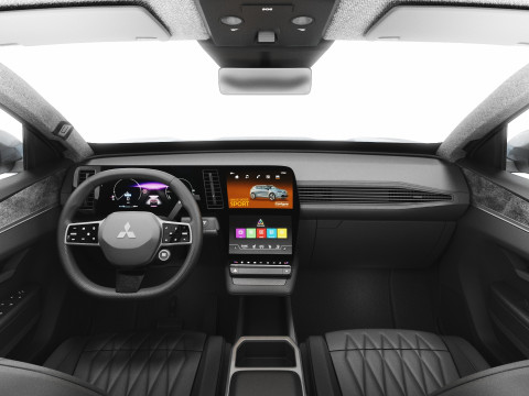 Mitsubishi Eclipse Cross EV 2026 avec intérieur Modèle 3D