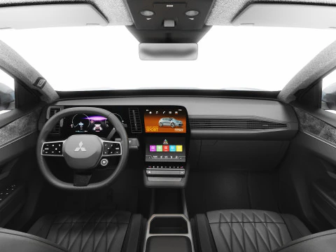 Mitsubishi Eclipse Cross EV 2026 with interior 3D Model