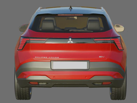 Mitsubishi Eclipse Cross EV 2026 with interior 3D Model