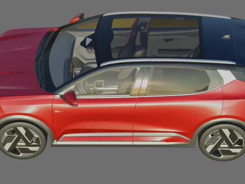 Mitsubishi Eclipse Cross EV 2026 avec intérieur Modèle 3D