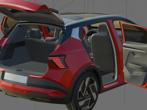 Mitsubishi Eclipse Cross EV 2026 avec intérieur Modèle 3D