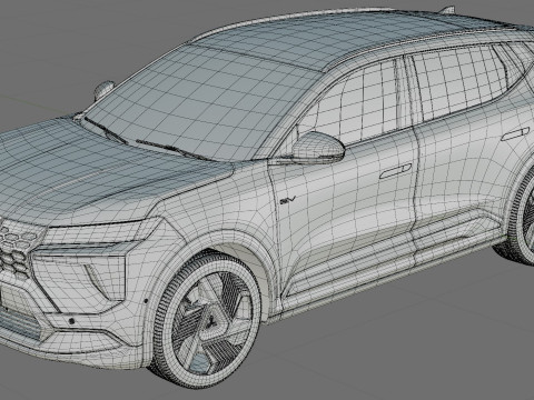 Mitsubishi Eclipse Cross EV 2026 avec intérieur Modèle 3D