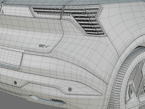 Mitsubishi Eclipse Cross EV 2026 avec intérieur Modèle 3D