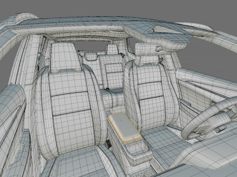 Mitsubishi Eclipse Cross EV 2026 avec intérieur Modèle 3D