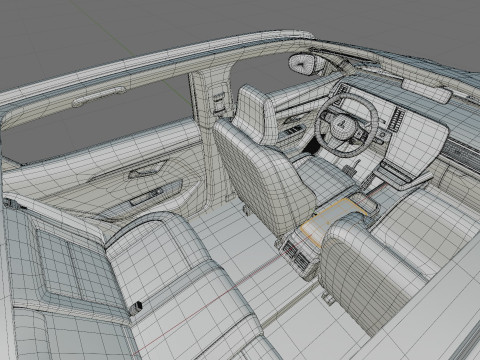 Mitsubishi Eclipse Cross EV 2026 avec intérieur Modèle 3D
