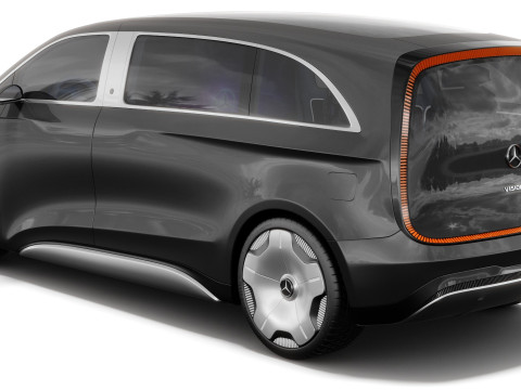 Mercedes-Benz Vision V Concept 2025 iç mekanla 3D Model