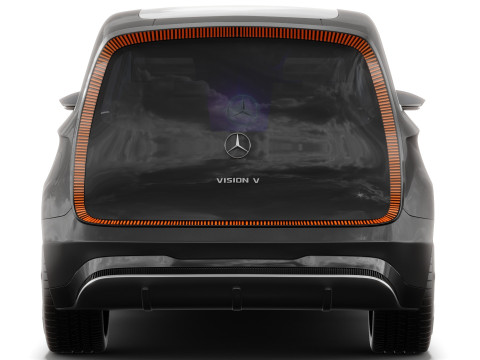 Mercedes-Benz Vision V Concept 2025 iç mekanla 3D Model