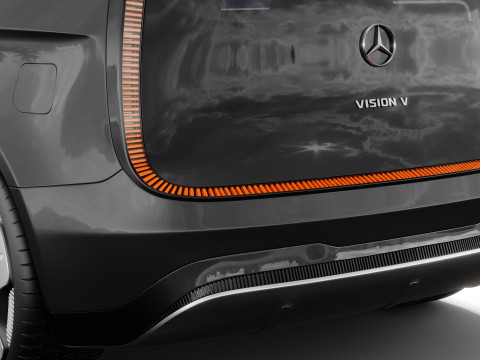 Mercedes-Benz Vision V Concept 2025 iç mekanla 3D Model