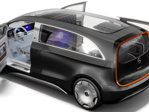 Mercedes-Benz Vision V Concept 2025 iç mekanla 3D Model