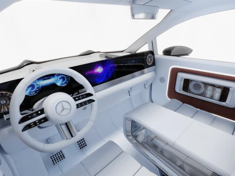 Mercedes-Benz Vision V Concept 2025 with interior 3D Model