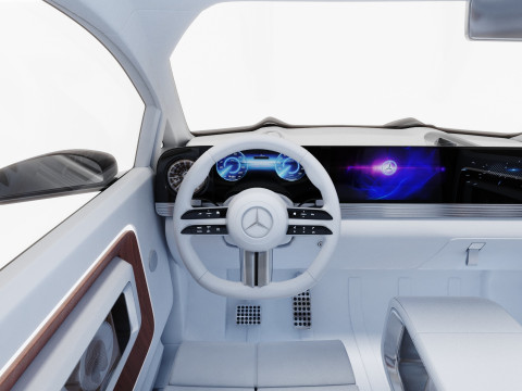 Mercedes-Benz Vision V Concept 2025 iç mekanla 3D Model