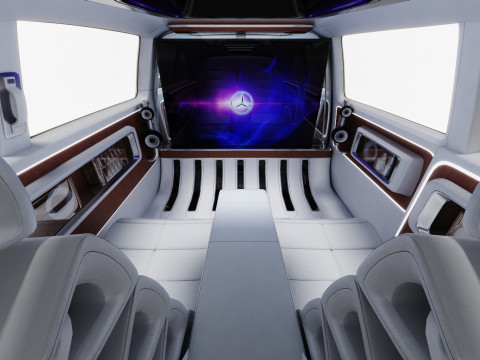 Mercedes-Benz Vision V Concept 2025 iç mekanla 3D Model