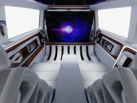 Mercedes-Benz Vision V Concept 2025 with interior 3D Model