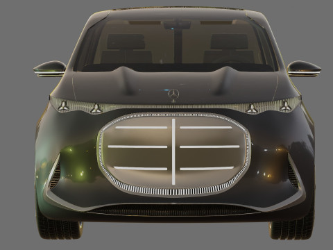 Mercedes-Benz Vision V Concept 2025 iç mekanla 3D Model