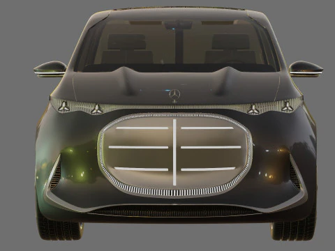 Mercedes-Benz Vision V Concept 2025 with interior 3D Model