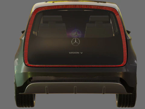 Mercedes-Benz Vision V Concept 2025 with interior 3D Model