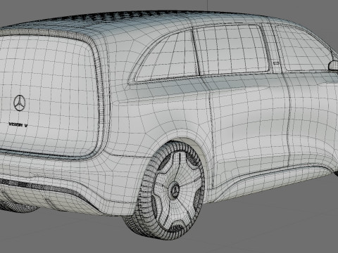 Mercedes-Benz Vision V Concept 2025 iç mekanla 3D Model