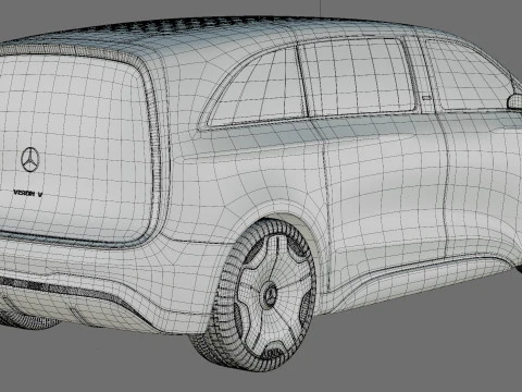Mercedes-Benz Vision V Concept 2025 with interior 3D Model
