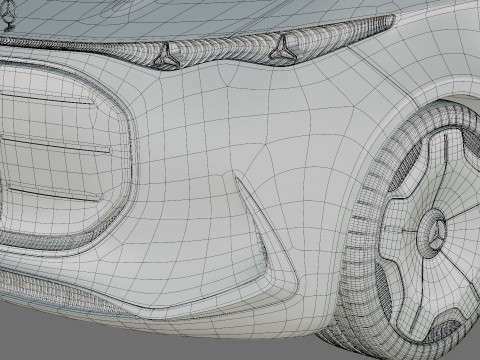 Mercedes-Benz Vision V Concept 2025 iç mekanla 3D Model