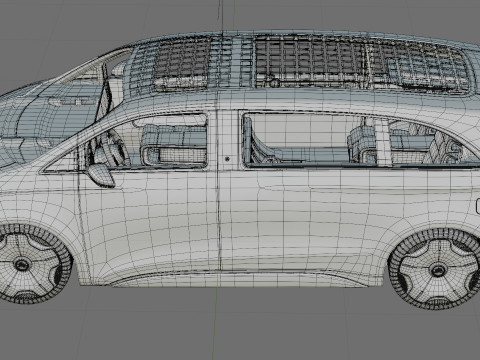 Mercedes-Benz Vision V Concept 2025 iç mekanla 3D Model