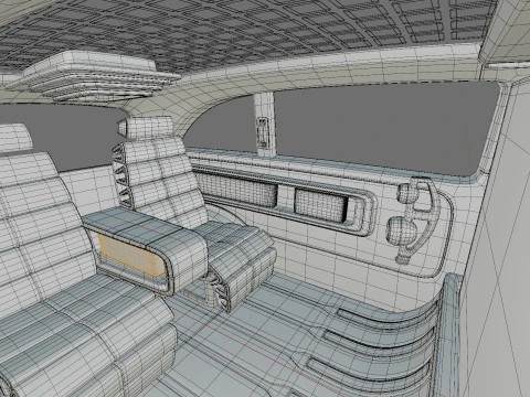 Mercedes-Benz Vision V Concept 2025 with interior 3D Model