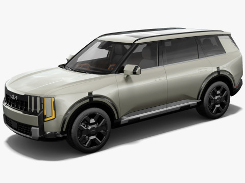 Kia Telluride 2027 with interior 3D Model